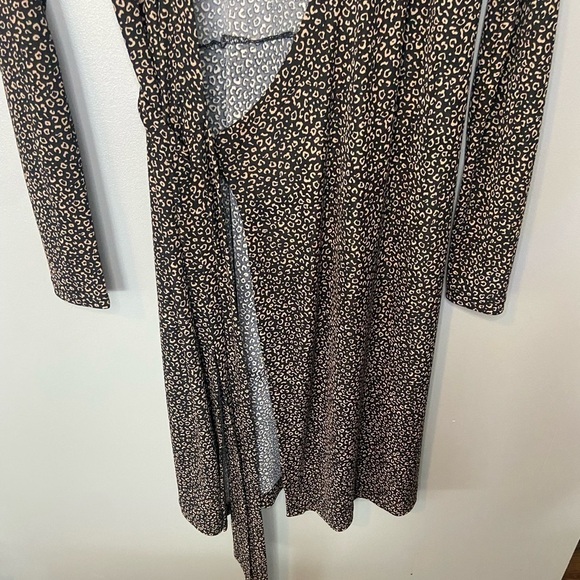 NWT Ann Taylor Animal Print Cheetah Wrap Dress - Picture 5 of 11